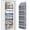 Gray, variant on 4 Tier Over The Door Organizer, LazySpin Bathroom Door Organizer Hanging with Clear PVC Window for Laundry Nursery Closet Essential, Gray