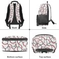 thumbnail image 6 of HUIACONG Baseball Print School Backpack for Boys Age 6-18 Large Capacity Durable Water-Resistant Bookbag for Elementary Middle High School Daily Use Sports Activities, 6 of 7