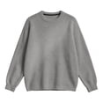 thumbnail image 5 of Men's Waffle Knit Sweater Crewneck Pullover Sweaters, 5 of 8