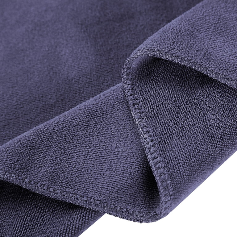 SmoothNovelty 16-Pack Microfiber Bath Towels Bulk - 27x60 Inches, Oversized, Highly Absorbent (Dark Gray)