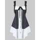 thumbnail image 1 of Tank Top de Abotonado con Hebillas de Color Bloque Rosegal  Camisetas sin mangas de talla grande, 1 of 5