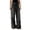 Black, variant on Venzia Womens Wide Leg Jeans Crossover Waisted Baggy Straight Leg Jeans Loose Trendy Denim Pants with Pockets