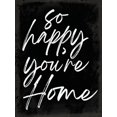 thumbnail image 2 of Lula Bijoux and Company 25x32 White Modern Wood Framed Museum Art Print Titled - So Happy Youre Home, 2 of 4