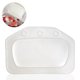 thumbnail image 4 of Almohada de bañera, almohada de baño de lujo con ventosas antideslizantes, almohadas de baño de PVC impermeables para cabeza y cuello, se adapta a todas las bañeras y spas domésticos, color blanco, 4 of 4