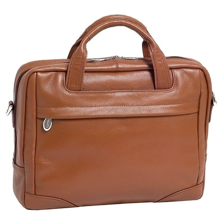 McKlein, S Series, BRONZEVILLE, Pebble Grain Calfskin Leather, 15" Leather Medium Laptop Briefcase