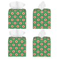 thumbnail image 2 of Kdxio 60s and 70s Style Print Tissue Box Cover,Square Decorative PU Leather Facial Paper Case Organizer Holder Dispenser for Bathroom,Night Stands,Desk,Car 5.2''X5.2''X5.2'', 2 of 8