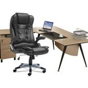 Heated Vibrating Massage Chair with 6 Wireless Massage Points Height&Back Adjustable Game Chair 360 Degree Rotation Computer Chair for Home Office On Sale