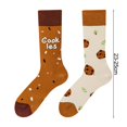 thumbnail image 6 of ZenCart 1 Pair Winter Cartoon Socks Asymmetric Animal Printing Piled Socks Mid-tube Calf Socks Sport Homewear Socks Stretchy Footwear for for Walking Jogging And Exercising, 6 of 8