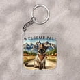 thumbnail image 2 of Welcome Fall Western Cowboy Siamese Enjoys Majestic Autumn Acrylic Keychain Cat Lover Kitten Owner Gifts Collar Charm Tag Keyring - 01007, 2 of 5