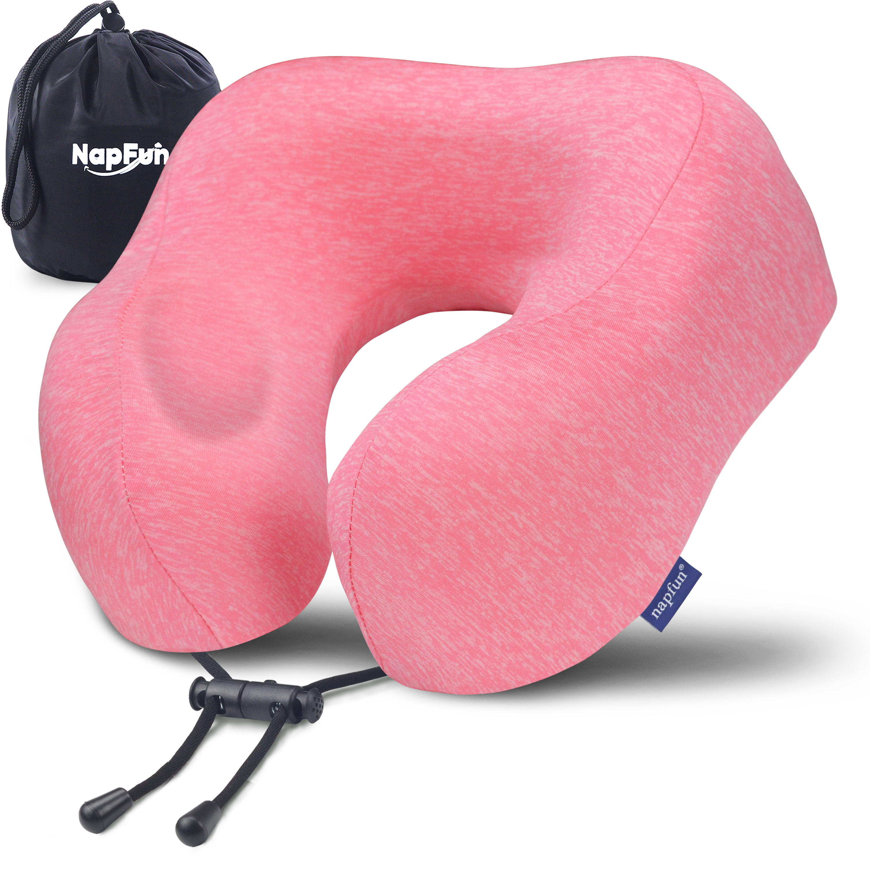 napfun Memory Foam Travel Pillow for Airplane Neck Support & Plane