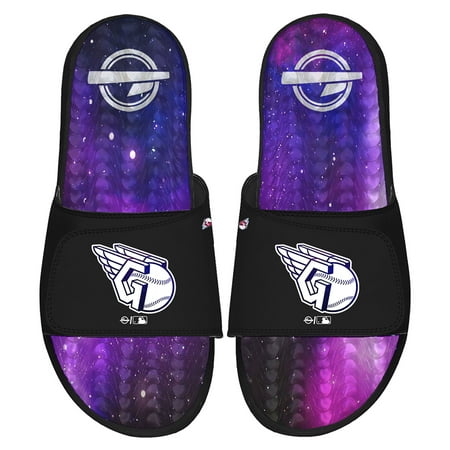 

Men s ISlide Black Cleveland Guardians Galaxy Gel Slide Sandals