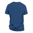 thumbnail image 3 of Independence Day Men's Patriotic American Flag Graphic T-Shirt, Short Sleeve Henley Style, Casual Summer Top, USA Independence Day Apparel, 3 of 3