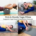 thumbnail image 5 of Sol Living Yoga Bolster Pillow Cotton Meditation Cushion Meditation Accessories for Restorative Yoga Meditation Pillow Cylindrical Yoga Pillow Firm Body Pillow Bolster Pillow for Legs Removable Cover, 5 of 6