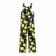 thumbnail image 1 of Gibobby Mono Corto Informal Mono de verano para mujer Pantalones casuales estampados Mono estampado Pantalones de pierna ancha Mono de playa de vacaciones(Negro， L), 1 of 3