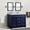 Blue & White, variant on Bellaterra Home 400700-49D-WH-WMR 48 in. Double Rectangle Sink Vanity with Carrara Marble Top, White