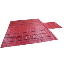 Heavy Duty 18oz Lumber Tarp 20x18 (6' Drop with 6' x 8' Flap) - Red