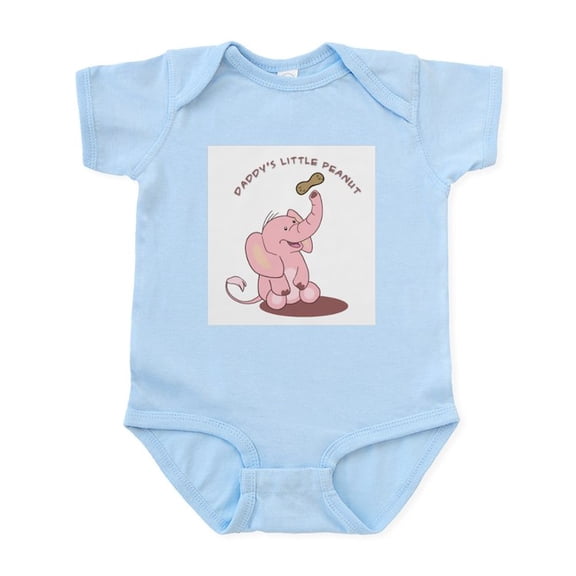 CafePress - Daddy's Little Peanut Infant Bodysuit - Baby Light Bodysuit, Size Newborn - 24 Months