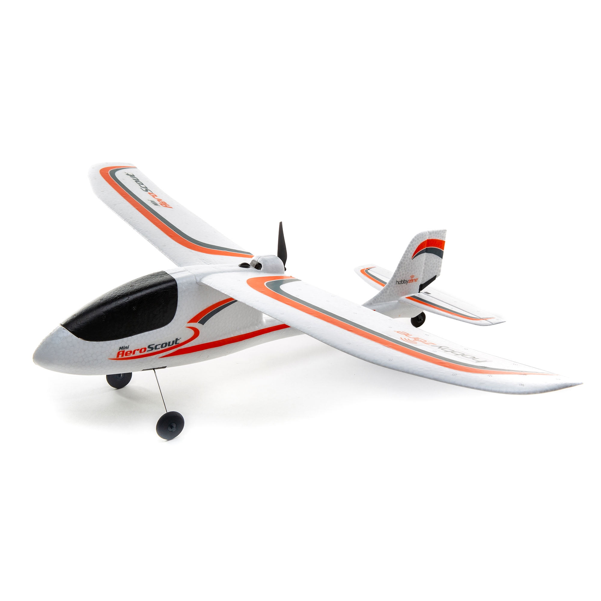 HobbyZone RC Airplane Mini AeroScout RTF Includes controller transmitter battery and charger HBZ5700 Airplanes RTF Trainers