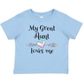 thumbnail image 3 of Inktastic My Great Aunt Loves Me Heart Boys or Girls Baby T-Shirt, 3 of 5