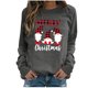 thumbnail image 2 of Pntutb - Sudadera de manga larga con estampado de Navidad y cuello redondo para mujer, blusa informal, tops Pntutb Pntutb-854, 2 of 4