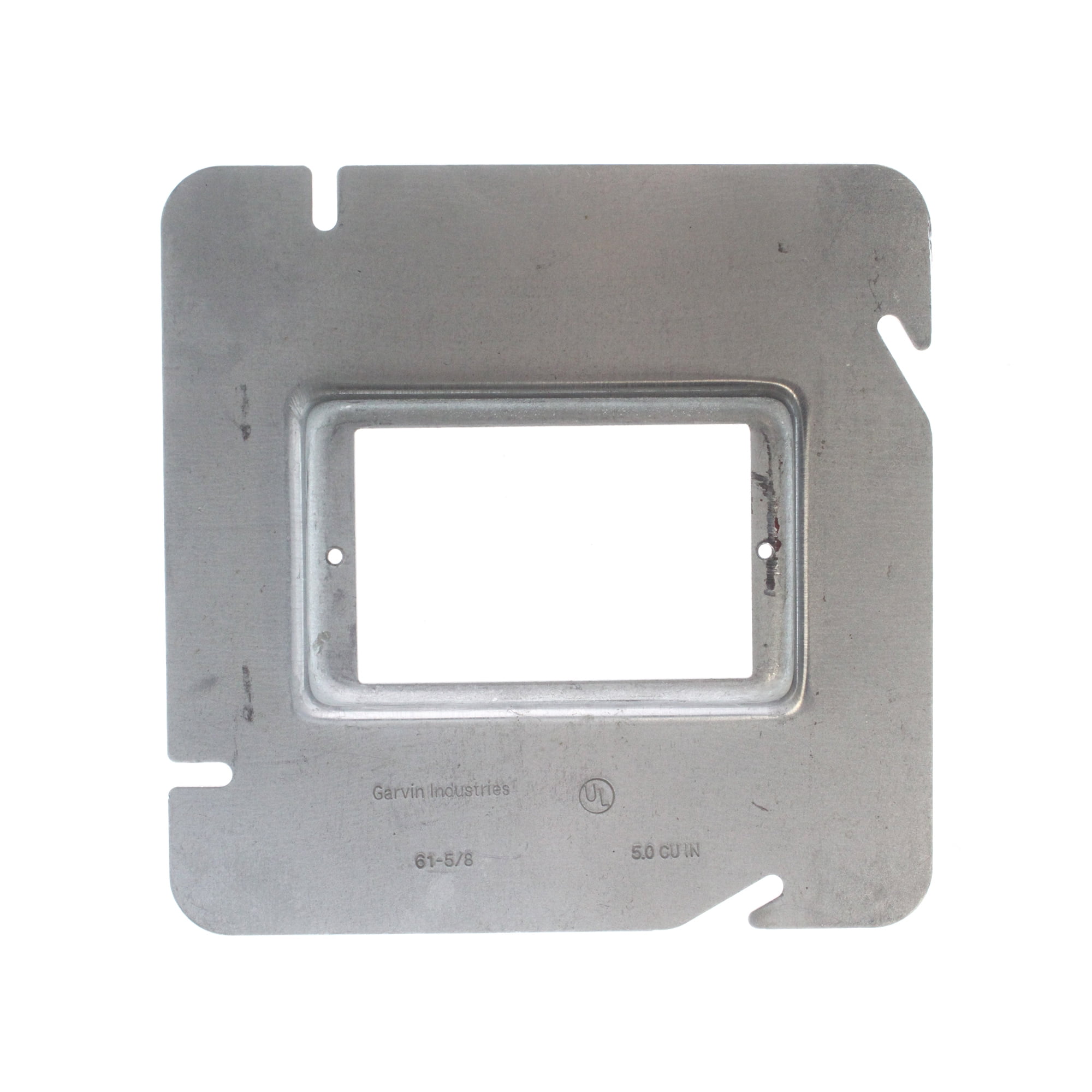 Garvin Industries Single Gang 6" Device Mud Plaster Ring Cover, Raised