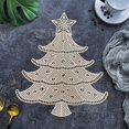 thumbnail image 6 of Dmlowu Christmas Tree Placemats - Heat Proof Christmas Place Mats for Dining Table, Winter Table Mats for Party Holiday Decor, 13x17" Stain Proof Christmas Decorations Placemats, 6 of 6