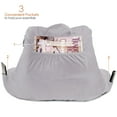 thumbnail image 5 of Nestl Backrest Reading Pillow, Bed Rest Pillow with Arms for Sitting In Bed, Shredded Memory Foam Back Support Pillow, Light Gray Lavender, 5 of 8