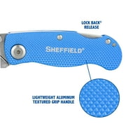 Sheffield Quick Change Folding Utility Knife, 2 Pack, Blue