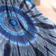 thumbnail image 3 of Blue White Tie Dye Spiral Pattern Blanket,Comfortable Soft Flannel Throw Blanket,All Season,Warm Lightweight Blankets for Sofa Bed Couch Living Room Chair,30"x40", 3 of 4