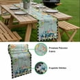 thumbnail image 5 of Easter Table Runner - 72 Inch Long, Kitchen Dining Table Runner Dresser Scarves, Black Plaid Truck Eggs Bunny Spring Floral Gnomes Farmhouse Decor for Coffee Tables Wedding Party Banquet, 5 of 8