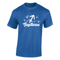 thumbnail image 3 of Respect My Tshirt - Sagittarius Zodiac Sign Graphic T-Shirt, Astrology Symbol Design, Crew Neck, Blue, Medium, 3 of 4