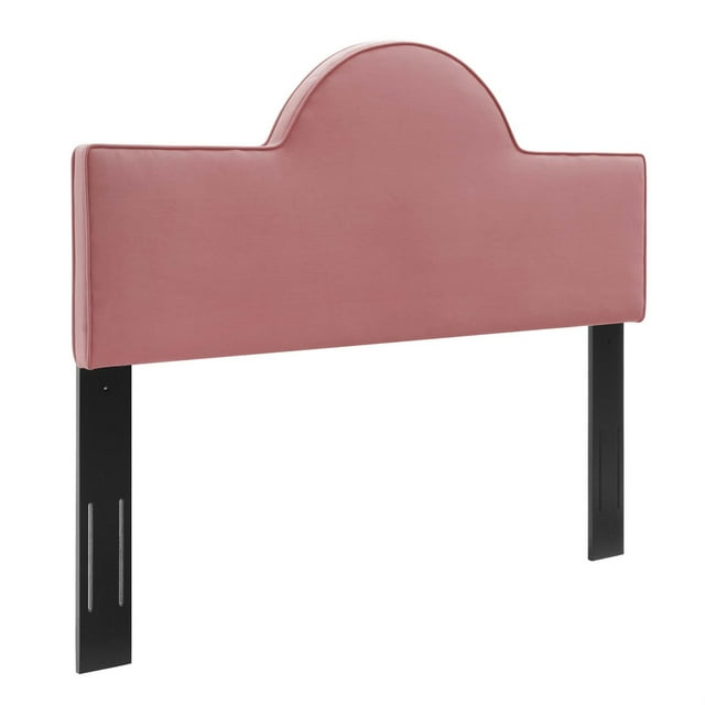 Dawn Tête de Lit en Velours de Performance pour Lit Simple - Rose Poussiéreux