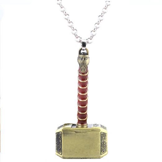 Collar Con Colgante De Martillo De Thor Aleación huangjie unisex