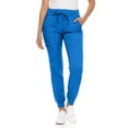 thumbnail image 4 of MediChic Women’s Premium Scrub Set – V-Neck Notch Scrub Top & 6-Pocket Jogger Scrub Pants, 4-Way Stretch, Medical Uniform Royal 2X-Large, 4 of 5