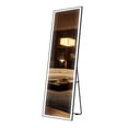 thumbnail image 6 of Kosmonia 58x16 Frameless Full Length Mirror, Dimmable 3 Color LED Light w/Memory Function, Distortion Free, HD Reflection & Anti Desilvering, Tempered Glass & Shatter Proof Film Doubling Safety, 6 of 7