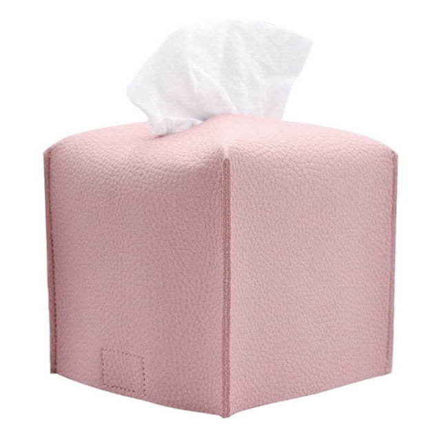 Box Tejido PU Lychee Papel Creativo Cuadrado Adecuado para Escritorio L ()