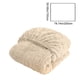 thumbnail image 3 of Protector de colchón térmico de invierno | Sábana bajera ajustable de terciopelo color leche con estampado jacquard | Bordes elásticos de cobertura total para colchones de 5 a 25 cm | Funda de cama, 3 of 6