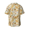 thumbnail image 2 of Haiem Retro 70s 60s Flower Men's Casual Shirts Short Sleeve Button Down Shirts Fashion Textured Summer Beach Shirt-XX-Large, 2 of 7