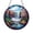 Acrylic 3.5 Inch, variant on Waterfall Window Hanging Decor, Stained Glass Style Scenic Landscape Suncatcher, Decorative Glass Panel for Windows