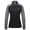 Black Heather, variant on Women's Quick Dry Thermal Lightweight Running Jacket Full Zip Hybrid Warm Thumbholes Golf Track Jacket Burnt Brick Heather XS