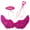 Rose Red, variant on Doomiva Women Angel Wings with Headband Fairy Stick Feather Wing for Carnival Christmas Party Pink L