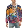 thumbnail image 2 of Adventure Time Zip Up Hoodies Unisex Realistic 3D Print Sweatshirt Long Sleeve Hooded Jacket Coat 3XL, 2 of 8