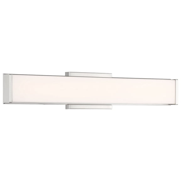 62571LEDD-BS/ACR-Access Lighting-Citi-25W 1 LED Bath Vanity in Transitional Style-24 Inches Wide by 5.5 Inches Tall-Brushed Steel Finish
