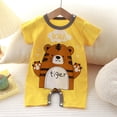 thumbnail image 2 of Newborn Baby Girl Clothes Cotton Bubble Romper for 0-6 Months Baby Baby Suits Cotton Infant And Toddler Crawling Clothes Newborn Baby Clothes 0-3 Months Bodysuit Baby Romper Light Yellow, 2 of 7