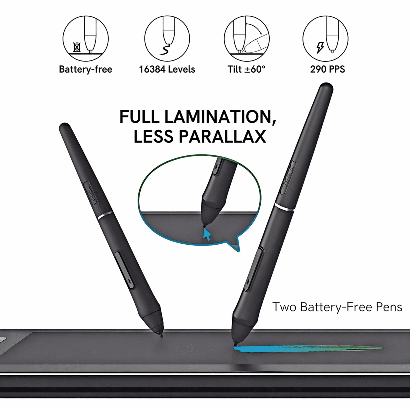 VEIKK VK1200 11.6 inch Full-HD Graphics Drawing Tablet with Screen, 6 Shortcut Keys, High Accuracy