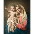thumbnail image 2 of Giuseppe Angeli 15x18 Black Ornate Wood Framed Double Matted Museum Art Print Titled - Madonna and Child, 2 of 5