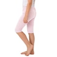 thumbnail image 2 of MKOSPLRT Girls Knee Length Biker Shorts Elastic Waist Stretch Bermuda Shorts Soft Comfy Sport Yoga Workout Dance Shorts 2-12Y, 2 of 5