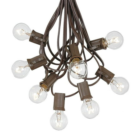 100 Foot G30 Globe String Lights With 25 Clear Bulbs Outdoor Garden Market Café Vintage Backyard Patio