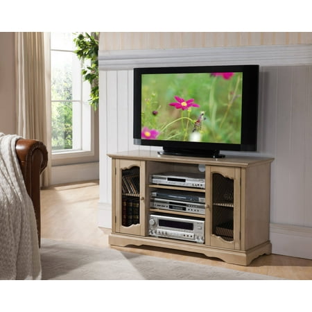 Amina 42 Antique White Wood Transitional Entertainment Center Media Console Tv Stand With Storage Cabinets Shelves Amina 42 Antique White Wood Transitional Entertainment Center Media Console Tv Stand With Storage Cabinets Shelves
