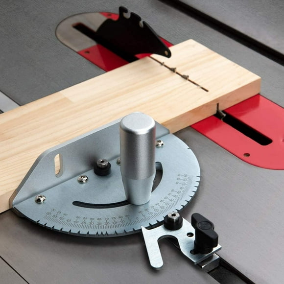 Metal Miter Gauge, Table Saw Miter Gauge 27 Angle Stops Safe Professional High Accuracy for Router Table for Band Saw